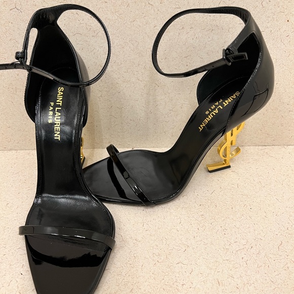 OPYUM SANDALS IN PATENT LEATHER SAINT LAURENT - Picture 4 of 8